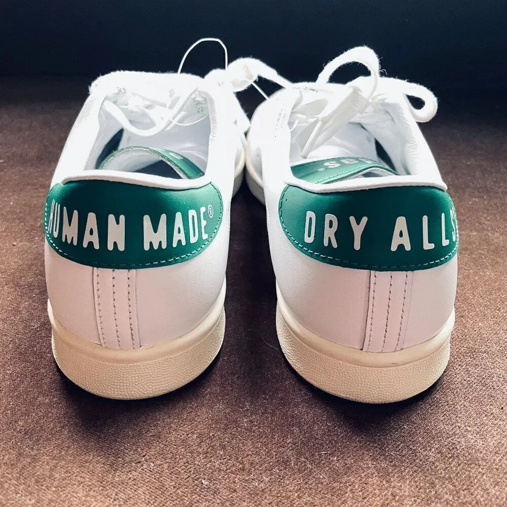 Adidas Stan Smith Human Made Athletic Tennis Shoe White Trainer Mens 9.5 RARE SZ